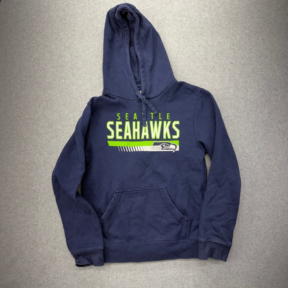Seattle Seahawks NFL Team‎ Apparel Hoodie Sweatshirt Navy Blue S/CH